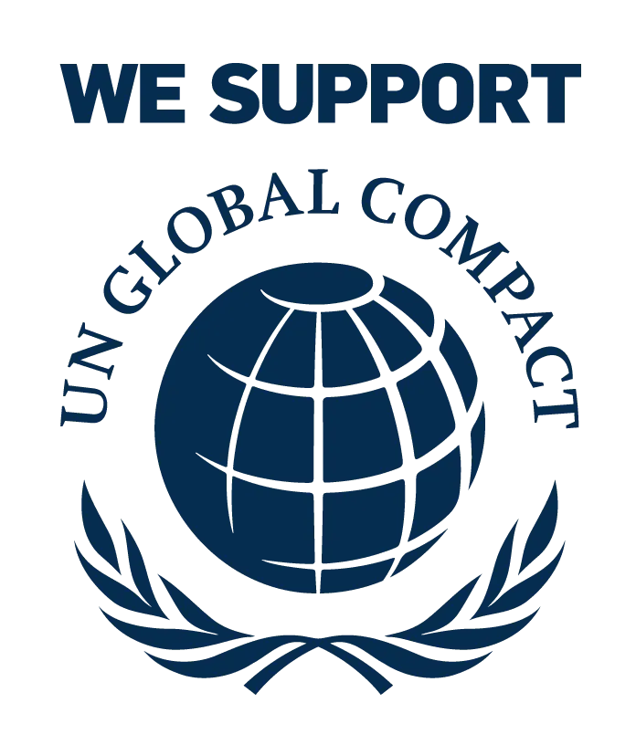 Logo WE SUPPORT UN Global Compact