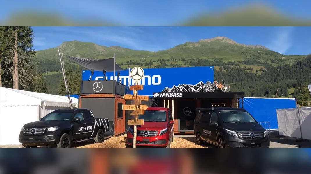 Mercedes-Benz VANBASE Tour — Mercedes-Benz UCI Mountain Bike Worldcups und Windsurf Worldcups, europaweit