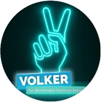 Logo der VOLKER-Gala für Demokratie-Kommunikation